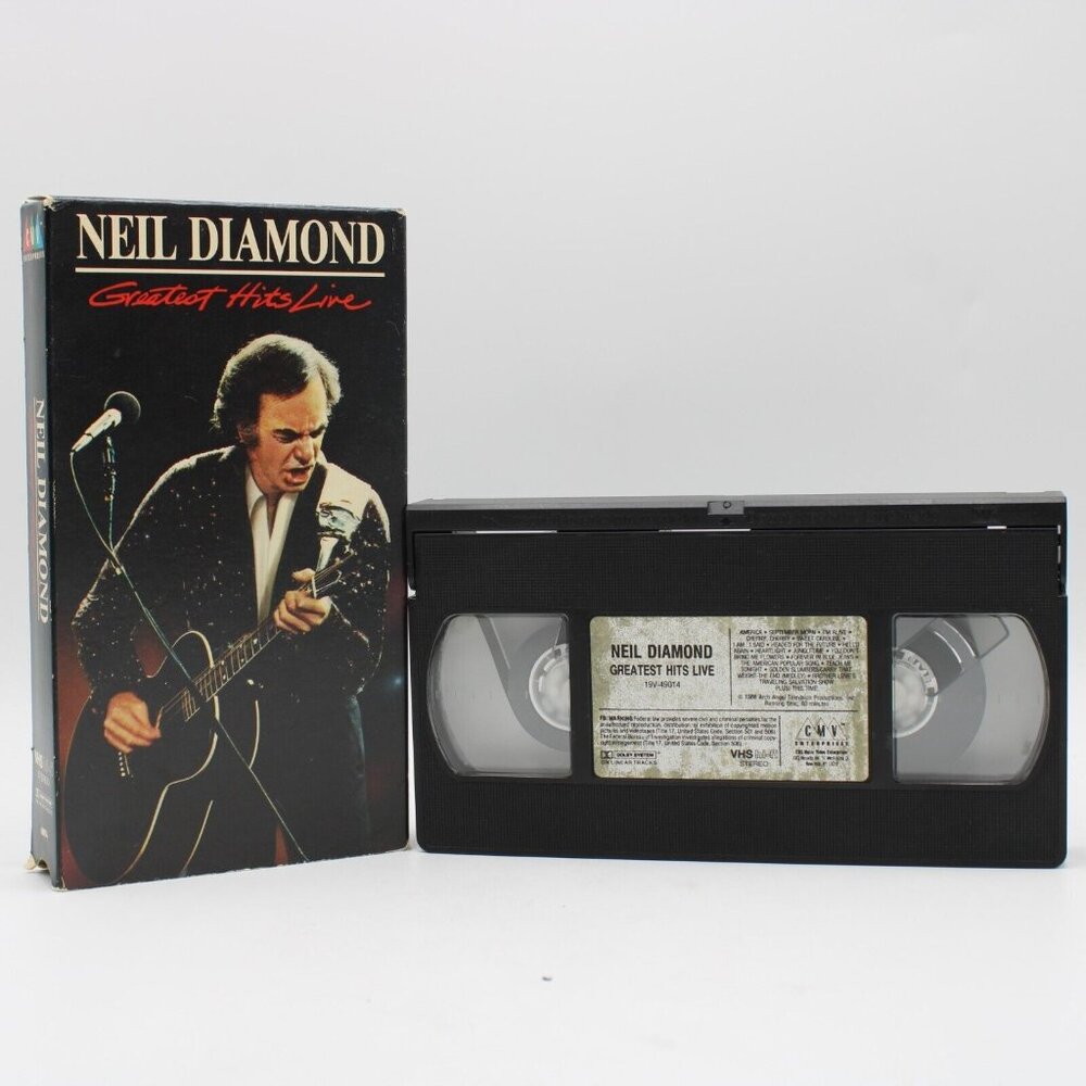 Neil Diamond Greatest Hits Live VHS CMV 19V-49014 - Picture 3 of 9